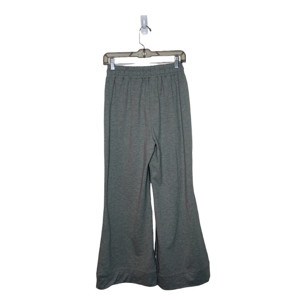 Luxe LA Grey Flare Yoga Pants Flared Sweat Pants, Bell Bottom Yoga Pants Size M